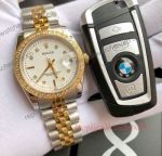 Replica Rolex Datejust Two Tone Diamond Dial Diamond Bezel Jubilee Watches